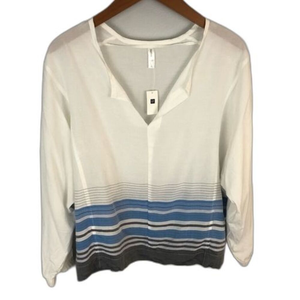 GAP Body Stripe Lounge Top NWT Size Small Coastal Beach Comfy Casual